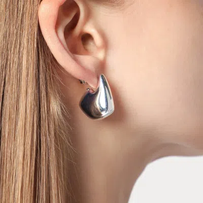 Bottega Veneta Earrings Fin Mini Silver