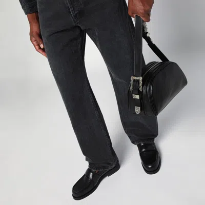 Enfants Riches Deprimes Black Belt Bag In Leather