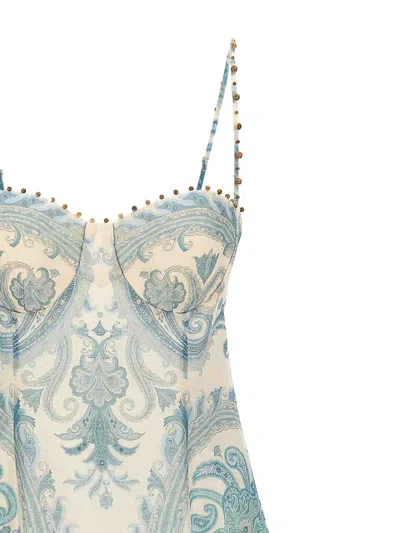Zimmermann Printed Pattern Linen Blend Dress