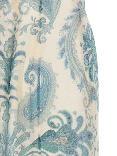 Zimmermann Printed Pattern Linen Blend Dress