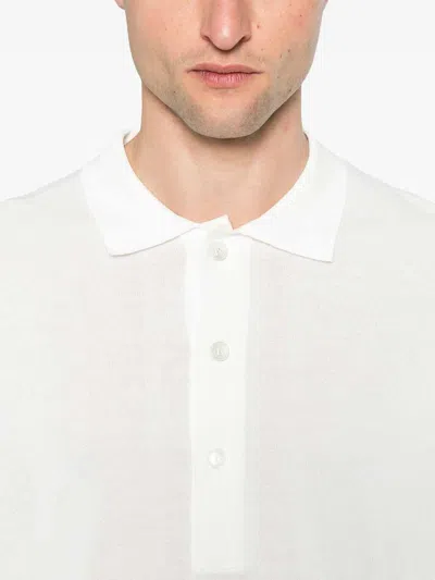 Lardini Classic White T-shirt With Soft Viscose-cotton Blend