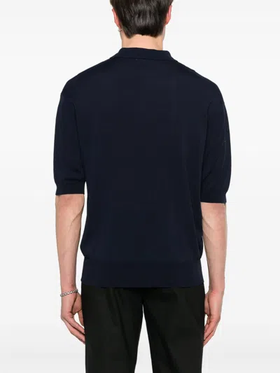 Lardini Cotton Blended Polo In Blue