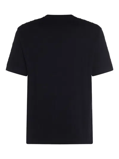 Giorgio Armani Navy Blue Viscose Blend T-shirt