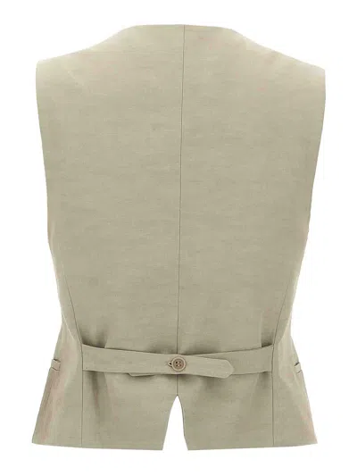 P.a.r.o.s.h Raisa Gilet Beige In Neutral