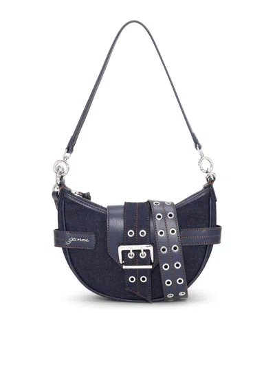 Ganni Bucky Bag Small Crossbody Denim