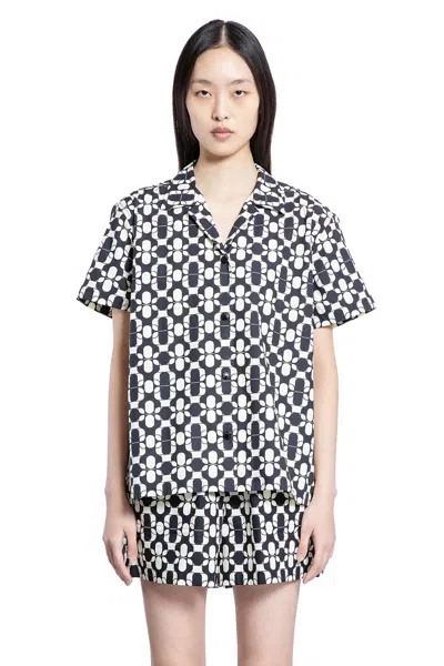 Moncler Camicia Stampata In Black&white