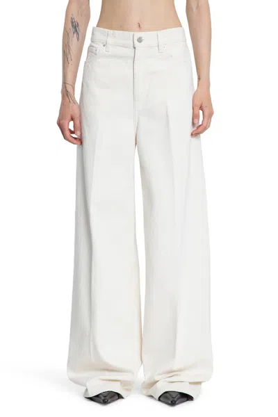 Totême Woman Off-white Jeans In White