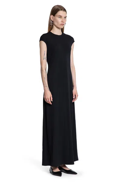 Totême Toteme Jersey Long Dress In Black