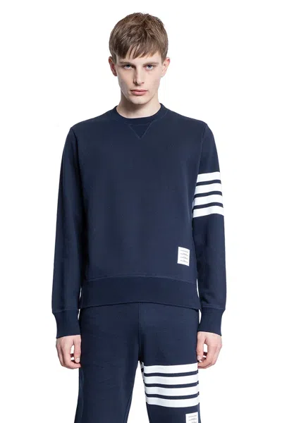 Thom Browne Classic 4-bar Sweatshirt In Blue