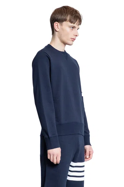 Thom Browne Classic 4-bar Sweatshirt In Blue