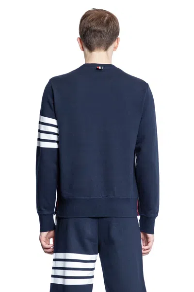 Thom Browne Classic 4-bar Sweatshirt In Blue