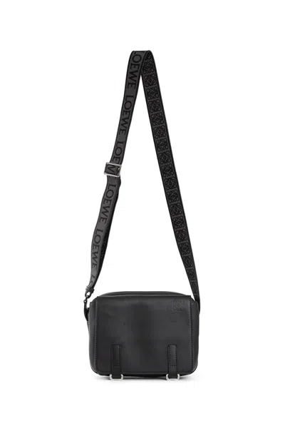 Loewe Xs Military Messenger Bag In Black