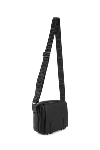 Loewe Xs Military Messenger Bag In Black