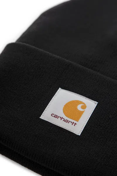 Carhartt Midnight Blue Acrylic Watch Hat In Black