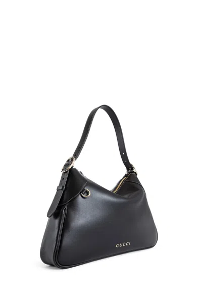 Gucci Woman Black Shoulder Bags In Black