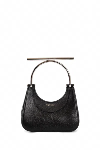 Alexander Mcqueen Mcqueen 'mini Cross-bar' Handbag In Black