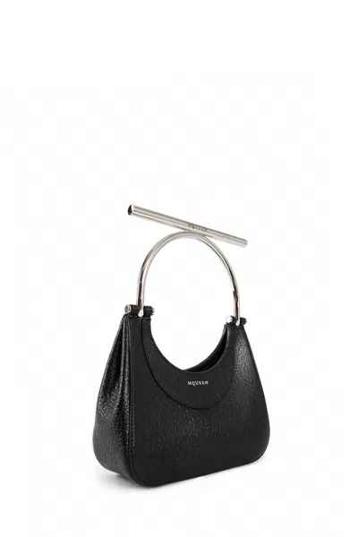 Alexander Mcqueen Mcqueen 'mini Cross-bar' Handbag In Black
