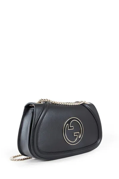 Gucci Blondie Mini Leather Shoulder Bag In Black