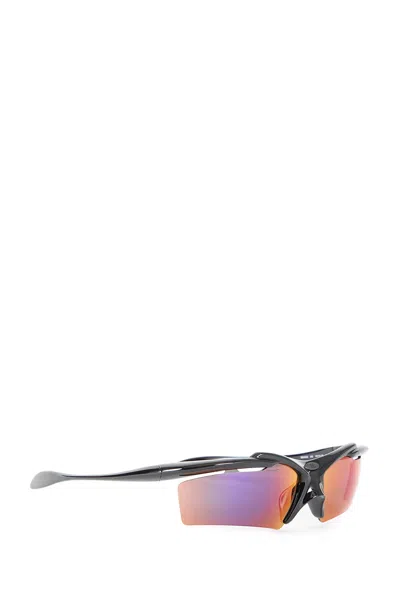 Balenciaga Turbo D-frame Sunglasses Iridescent Lenses In Black