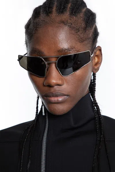 Rick Owens Unisex Silver Eyewear
