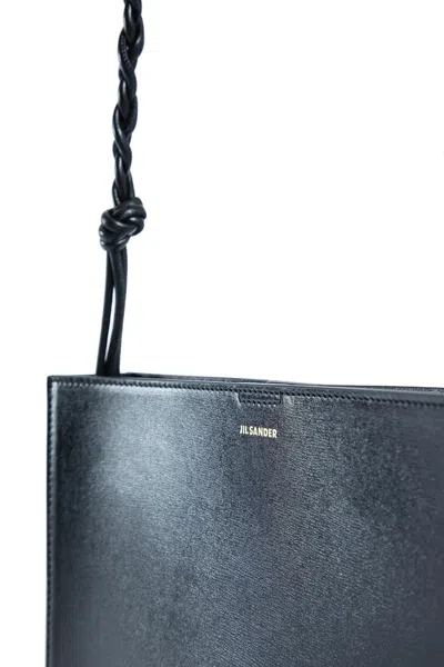 Jil Sander Engraved-logo Leather Shoulder Bag