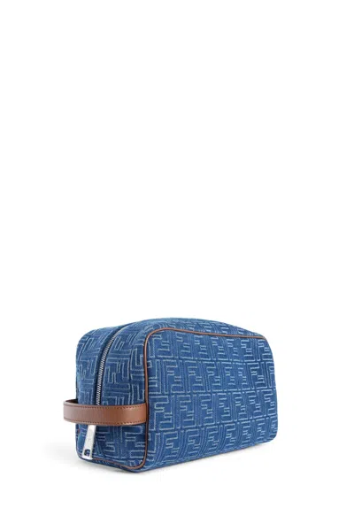 Fendi Man Blue Clutches & Pouches