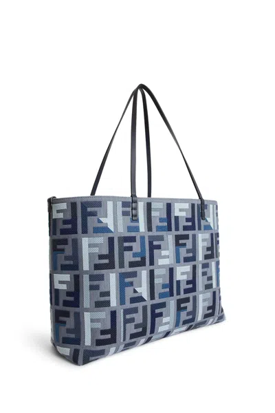 Fendi Roll Large Tote-bag In Blue