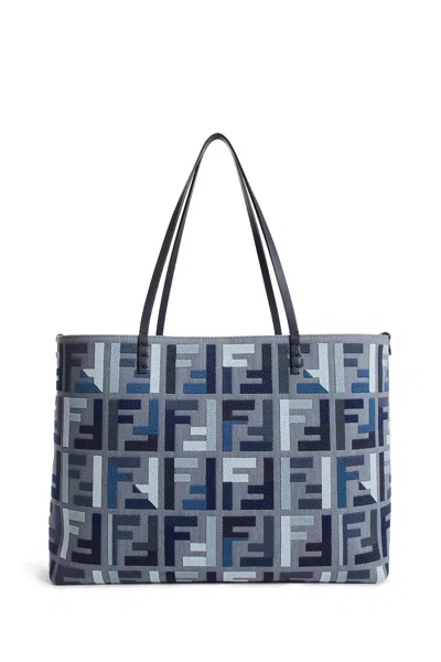 Fendi Roll Large Tote-bag In Blue