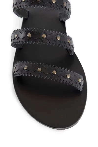 Ancient Greek Sandals Sandali Prostasia In Black
