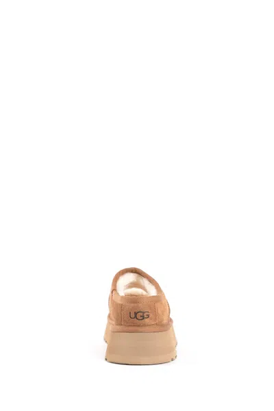 Ugg 44mm Bea Shearling & Suede Mules In Brown