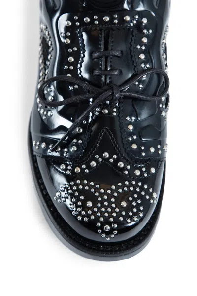Noir Kei Ninomiya Reebok Collaboration Brogue Sneakers In Black