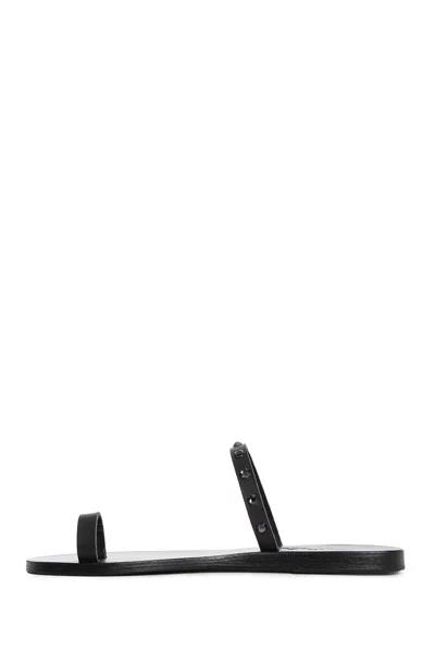 Ancient Greek Sandals Sandali Audrey In Collaborazione Con Swarovski In Black