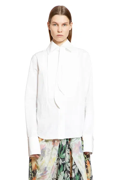 Loewe Cotton Shirt In White