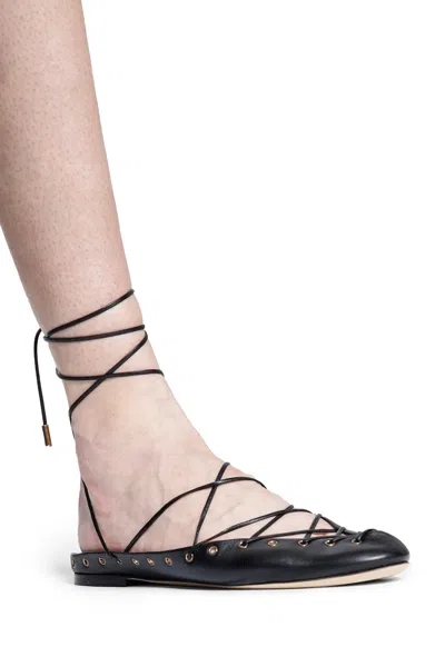 Chloé Ghillies Leather Ballerina Flat