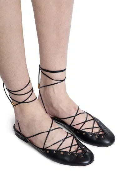 Chloé Ghillies Leather Ballerina Flat