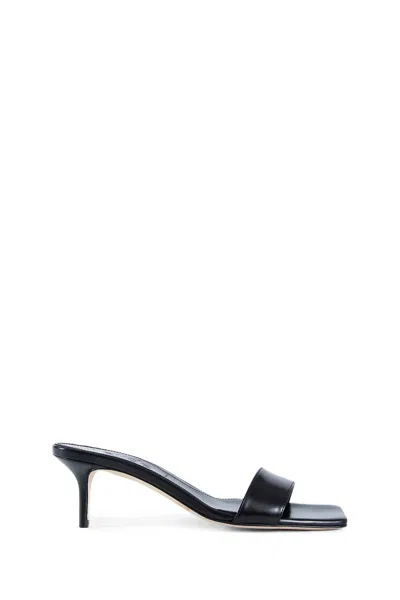 Aeyde Brown Ilvy Kid Suede Leather Mules
