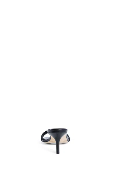 Aeyde Brown Ilvy Kid Suede Leather Mules