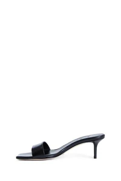 Aeyde Brown Ilvy Kid Suede Leather Mules