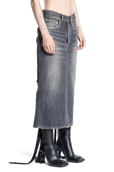 Balenciaga Woman Grey Skirts