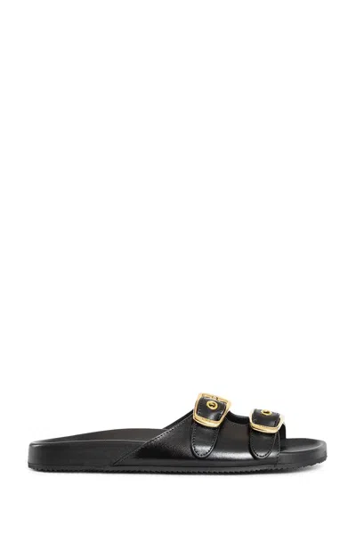 Chloé Polly Double Strap Slide Sandal In Black