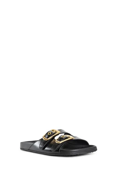 Chloé Polly Double Strap Slide Sandal In Black