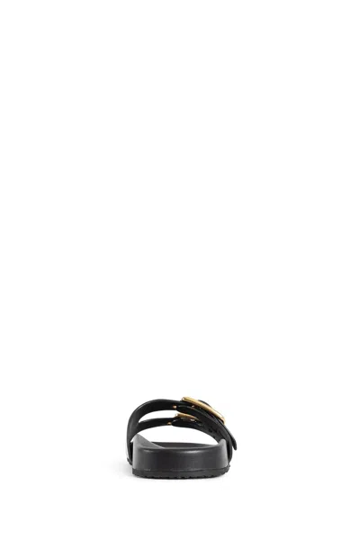 Chloé Polly Double Strap Slide Sandal In Black