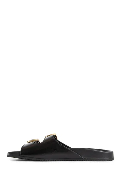 Chloé Polly Double Strap Slide Sandal In Black
