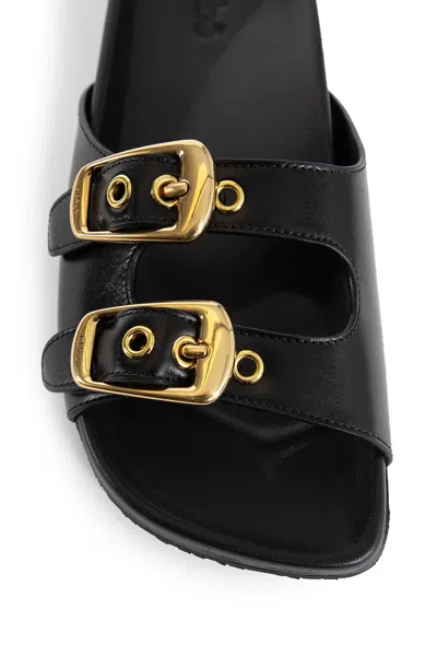 Chloé Polly Double Strap Slide Sandal In Black