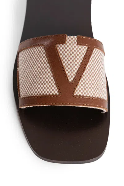 Valentino Viva Superstar Slides In Brown
