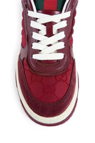 Gucci Leather And Fabric Sneakers
