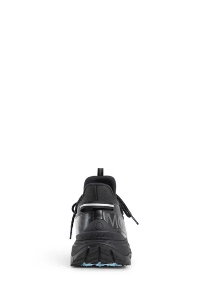Moncler Black Nylon Sneakers In Black