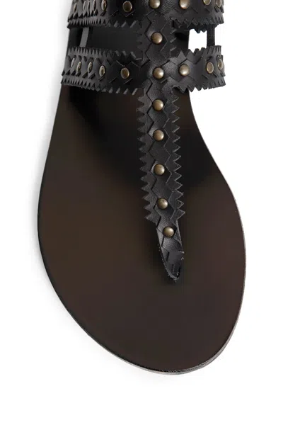 Ancient Greek Sandals Vesta Studded Sandals In Black