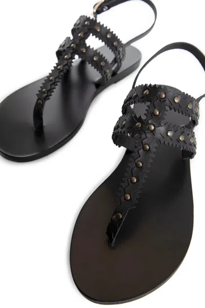 Ancient Greek Sandals Vesta Studded Sandals In Black