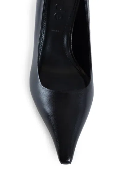 Aeyde 80mm Pointed-toe Leather Pumps In Black